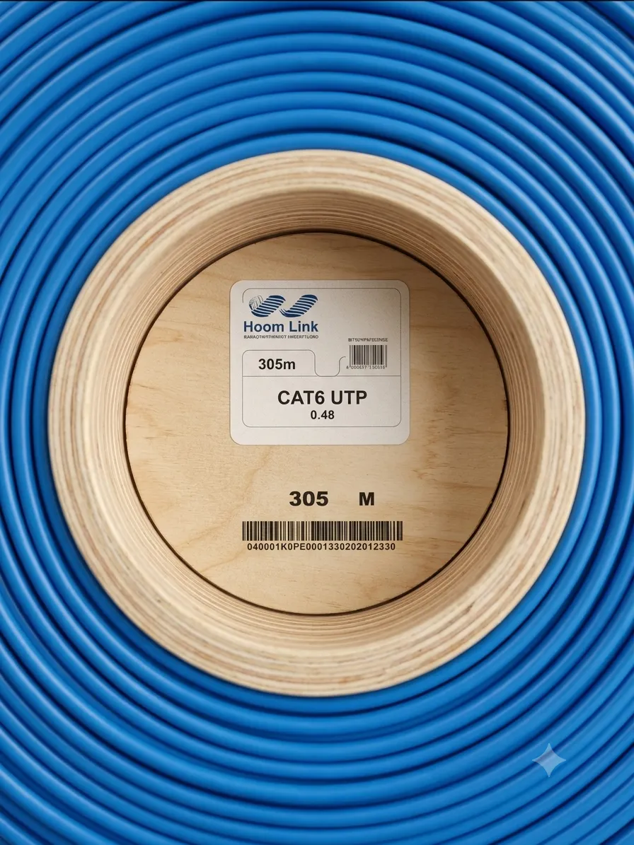 کابل شبکه تمام مس cat6 utp 0.48